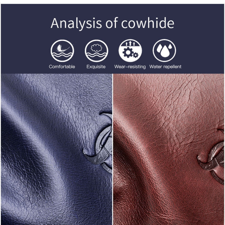 BUFF CAPTAIN 9999 Leather Men Chest Bag First-Layer Cowhide Casual Shoulder Bag