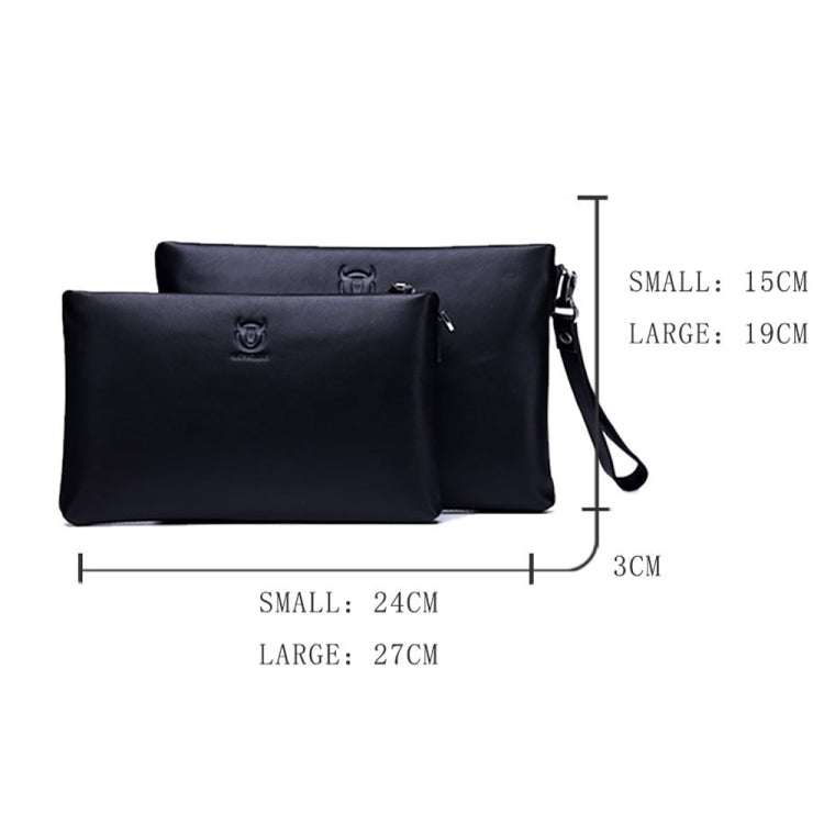 BULL CAPTAIN 446 Large-capacity Soft and Wear-resistant Leather Clutch Bag Business Wallet, Size: