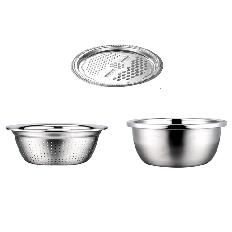 Stainless Steel Multifunctional Grater Kitchen Draining And Washing Basin Set