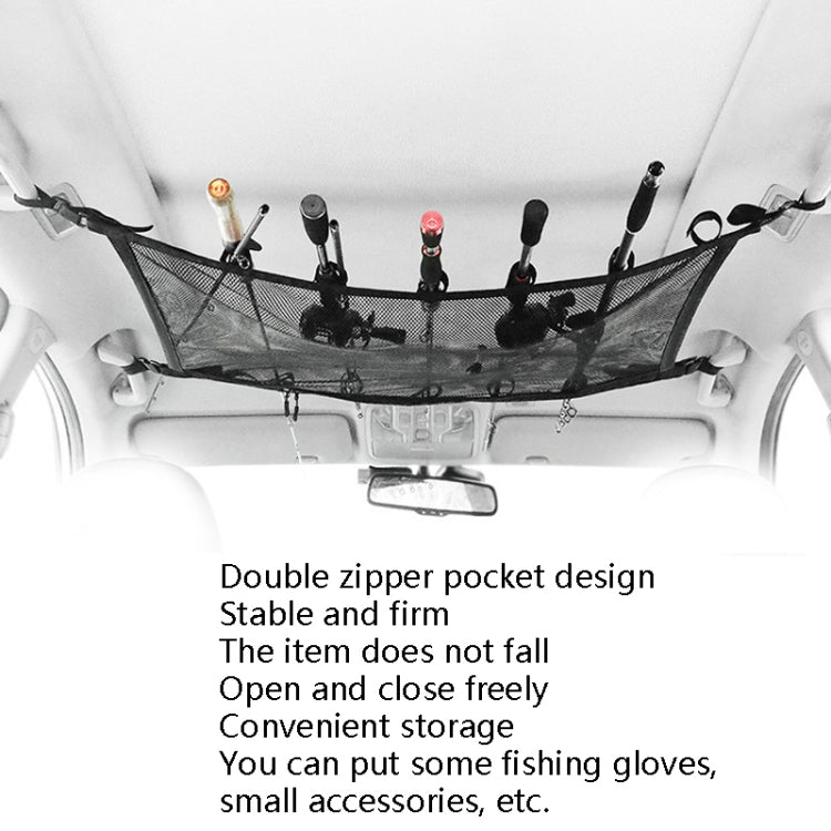 Versatile Car Roof Storage Bag for Fishing Rods - Adjustable Hanging Rack