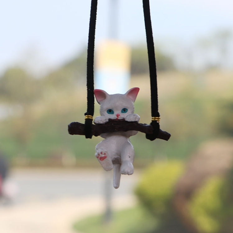 Charming Resin Cat Pendants for Car Decoration - Set of 2