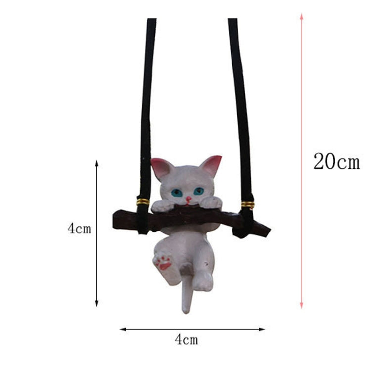 Charming Resin Cat Pendants for Car Decoration - Set of 2