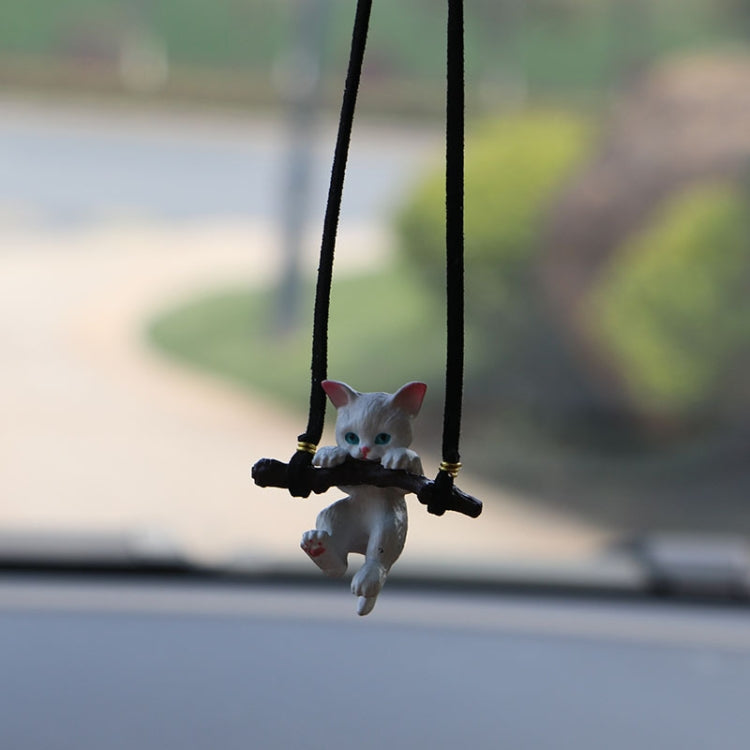 Charming Resin Cat Pendants for Car Decoration - Set of 2
