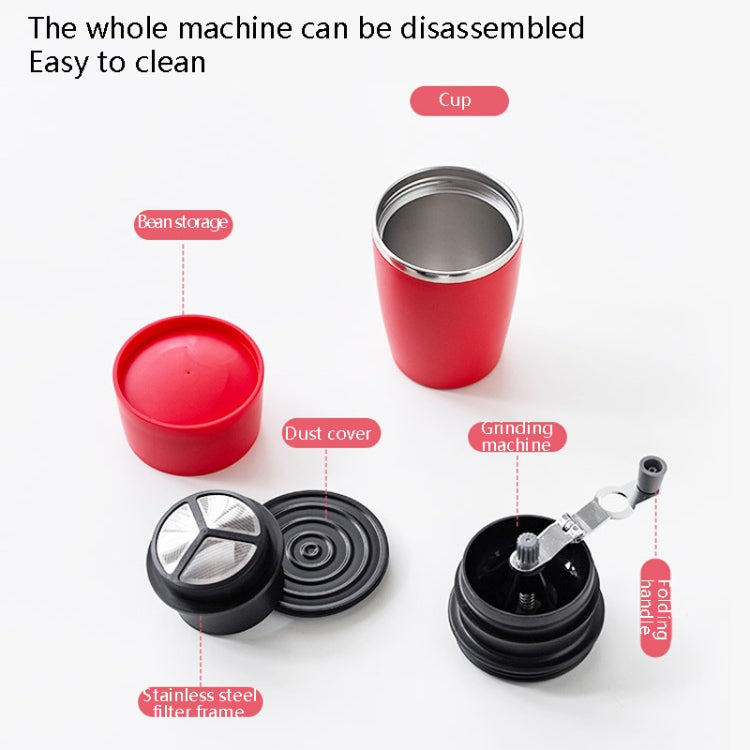 Portable Coffee Beans Grinder Home Hand-Cranked Coffee Machine Stainless Steel Grinder