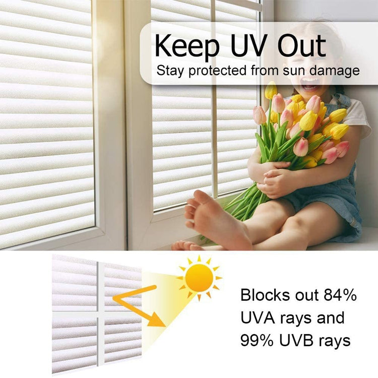 2pcs Office Privacy Glass Film Admiring Removable Large Size Blind Glass Stickers, Specification: 45cm x 1 m