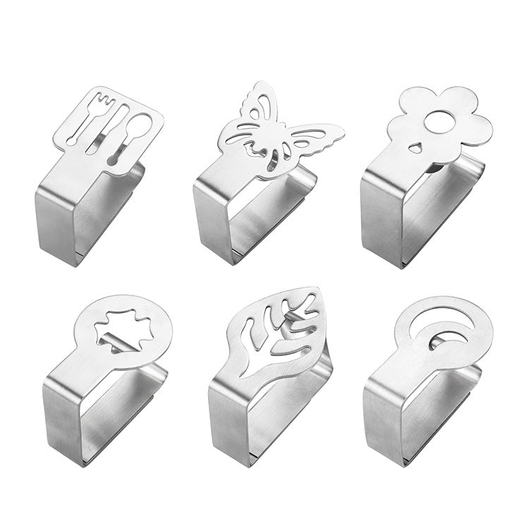 Stainless Steel Tablecloth Clip Graphics Tablecloth Clip High-Elastic Moving Fixing Clip