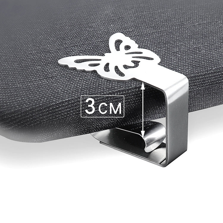 Stainless Steel Tablecloth Clip Graphics Tablecloth Clip High-Elastic Moving Fixing Clip