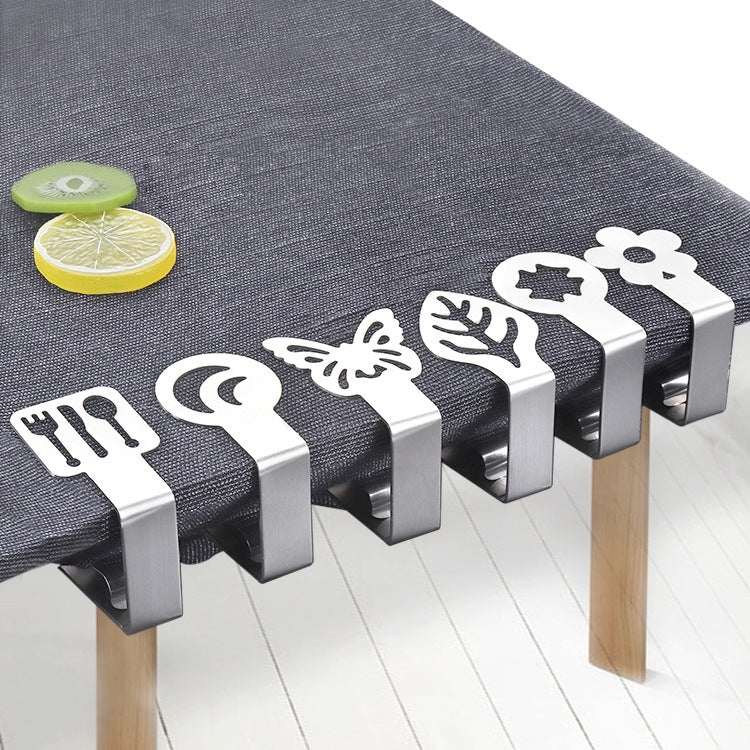 Stainless Steel Tablecloth Clip Graphics Tablecloth Clip High-Elastic Moving Fixing Clip