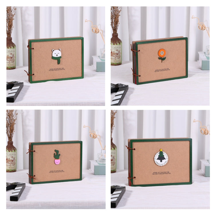 Wooden Loose-Leaf Album Children Growth Painting Album Couple DIY Handmade Gifts