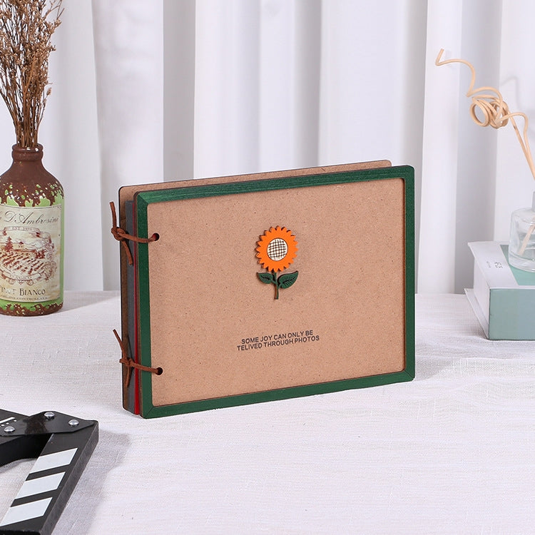 Wooden Loose-Leaf Album Children Growth Painting Album Couple DIY Handmade Gifts