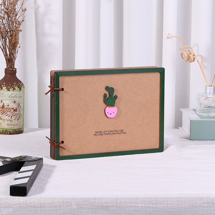 Wooden Loose-Leaf Album Children Growth Painting Album Couple DIY Handmade Gifts