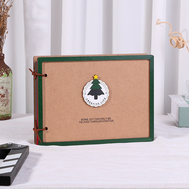 Wooden Loose-Leaf Album Children Growth Painting Album Couple DIY Handmade Gifts