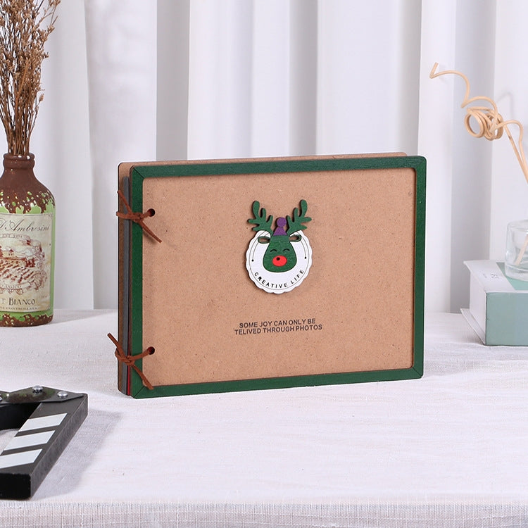 Wooden Loose-Leaf Album Children Growth Painting Album Couple DIY Handmade Gifts