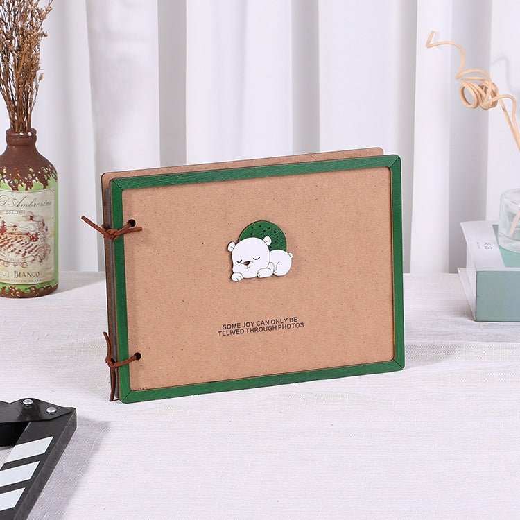 Wooden Loose-Leaf Album Children Growth Painting Album Couple DIY Handmade Gifts