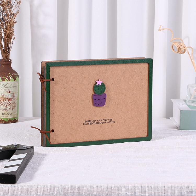 Wooden Loose-Leaf Album Children Growth Painting Album Couple DIY Handmade Gifts