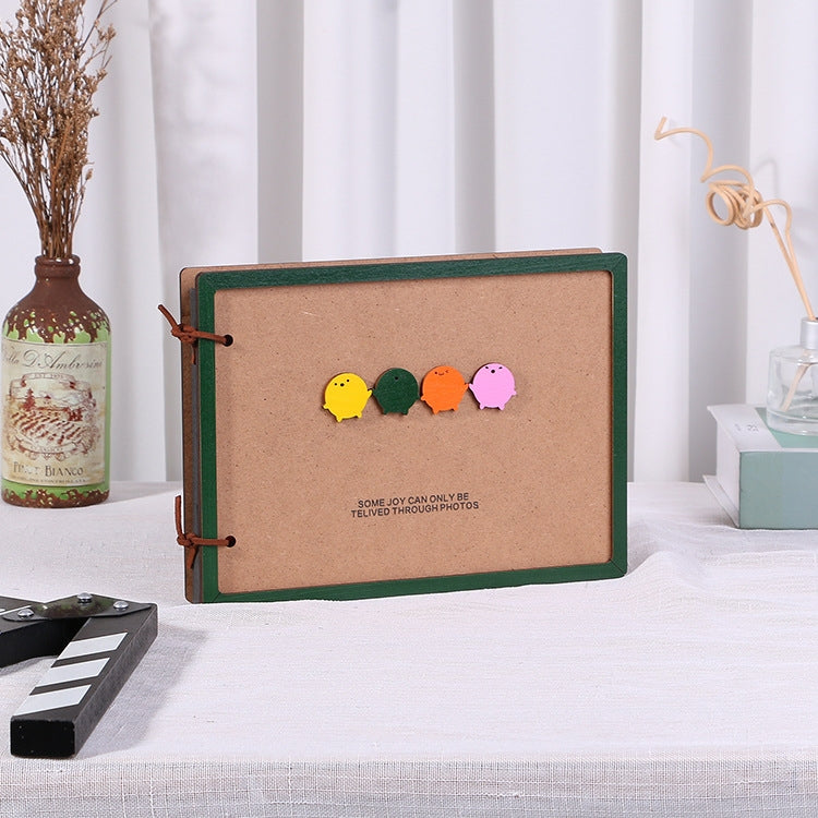 Wooden Loose-Leaf Album Children Growth Painting Album Couple DIY Handmade Gifts