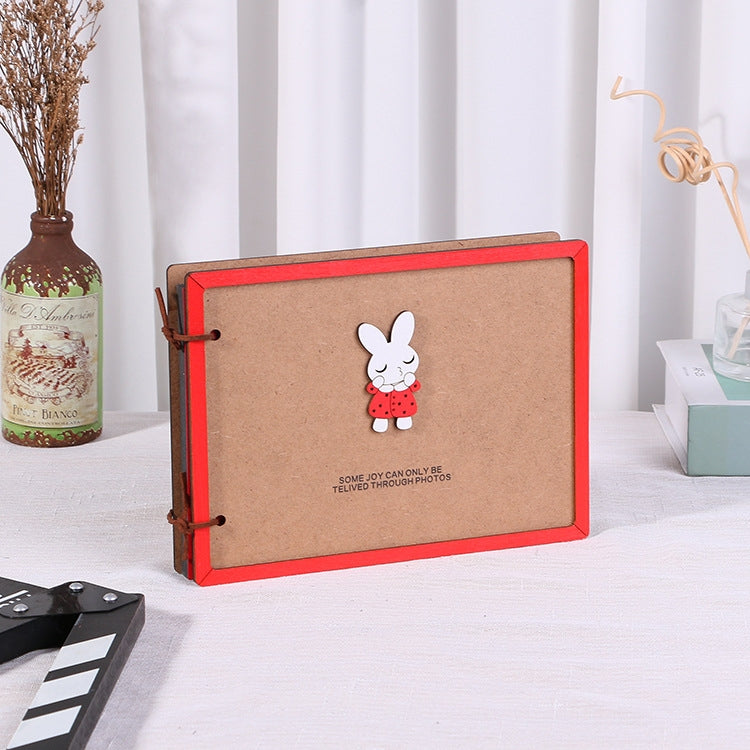Wooden Loose-Leaf Album Children Growth Painting Album Couple DIY Handmade Gifts