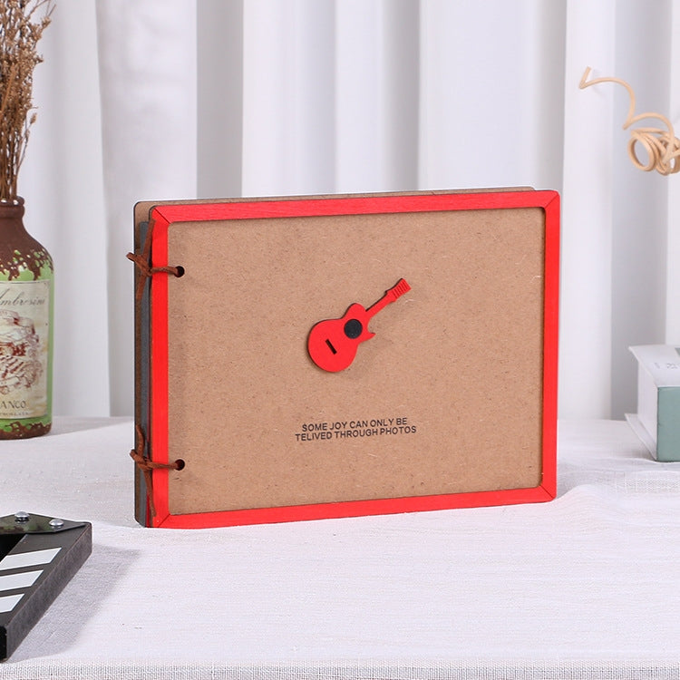 Wooden Loose-Leaf Album Children Growth Painting Album Couple DIY Handmade Gifts