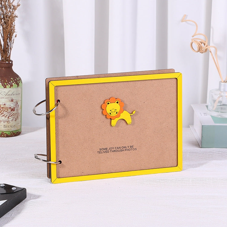 Wooden Loose-Leaf Album Children Growth Painting Album Couple DIY Handmade Gifts