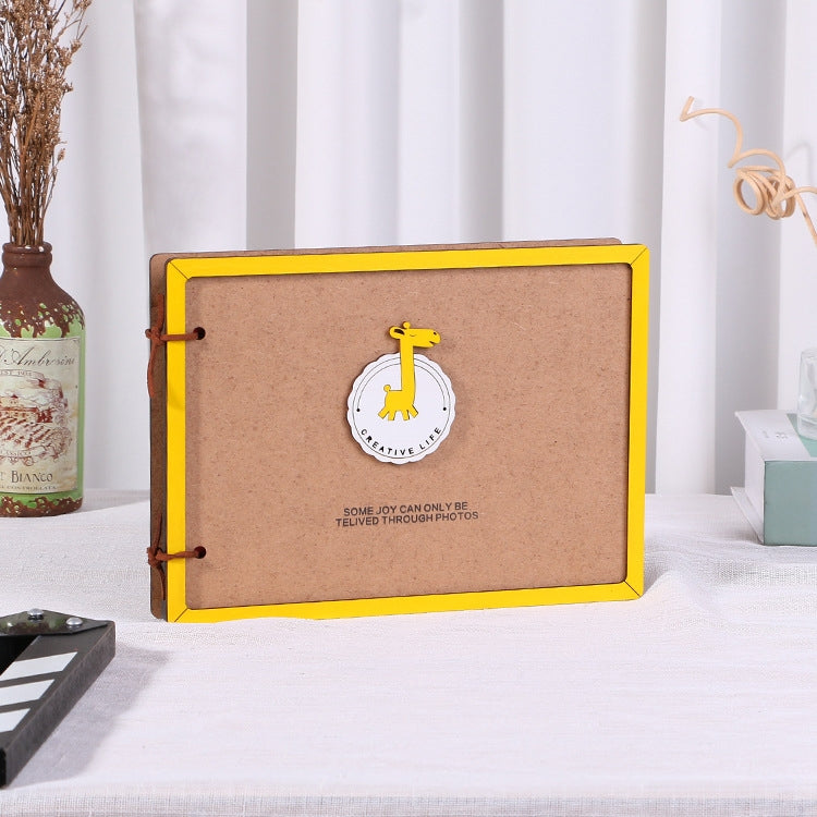 Wooden Loose-Leaf Album Children Growth Painting Album Couple DIY Handmade Gifts