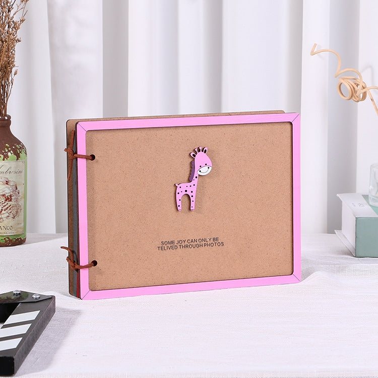Wooden Loose-Leaf Album Children Growth Painting Album Couple DIY Handmade Gifts