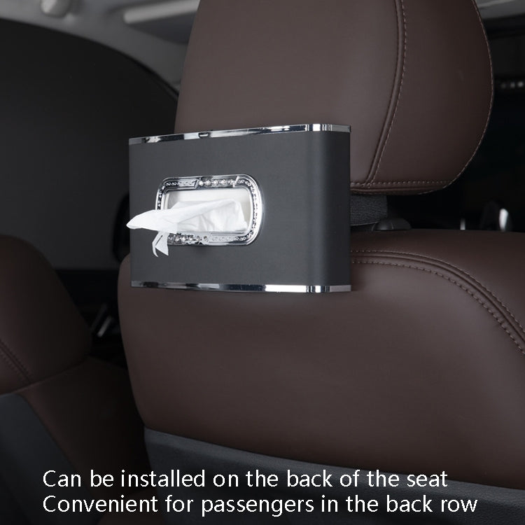 Versatile Leather Car Clock Tissue Dispenser for Convenient On-the-Go Use