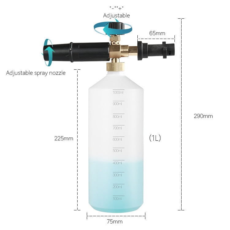 High Pressure Car Wash Foam Pot Copper Spray Head PA Pot