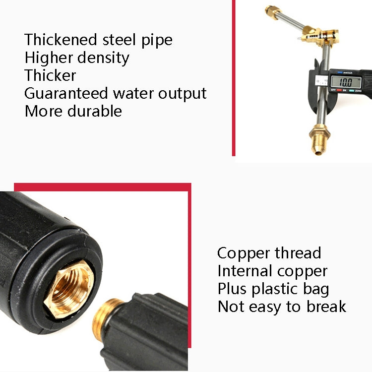 Cleaning Machine Car Wash High Pressure Nozzle Adjustable Sector Brush Head Full Copper Valve Core