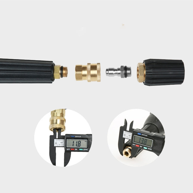 2 Sets High Pressure Spray Head Fast Insertion 1/4 Quick Pure Copper Joint