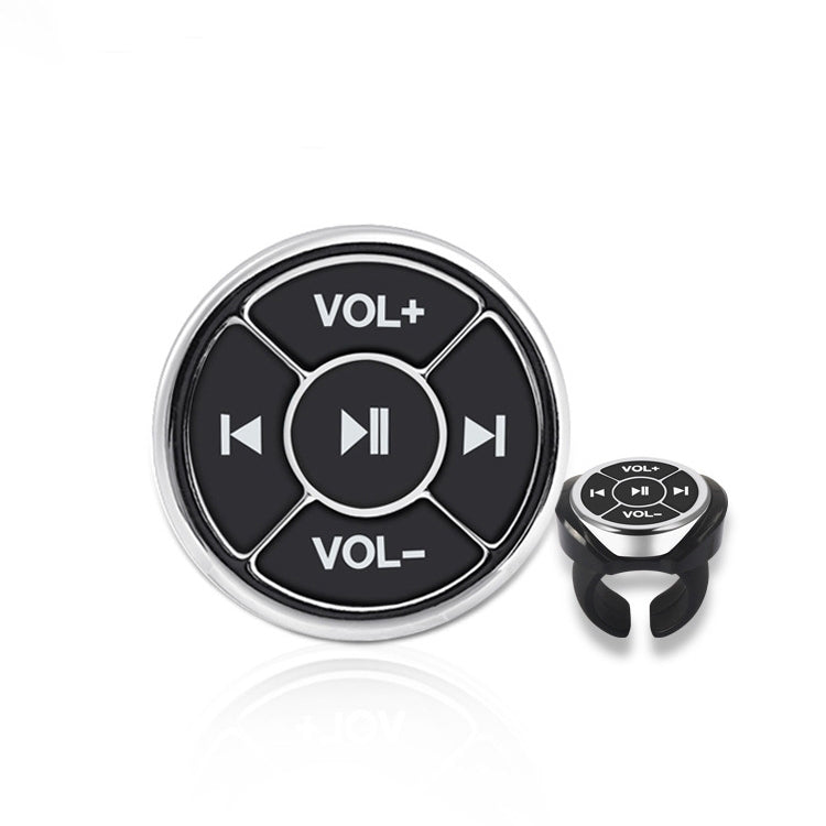 Car Mobile Phone Remote Control Bluetooth Wireless Multimedia Button Remote Control Music Playback Selfie, Silver, Black, Black With Buckle, Silver With Buckle