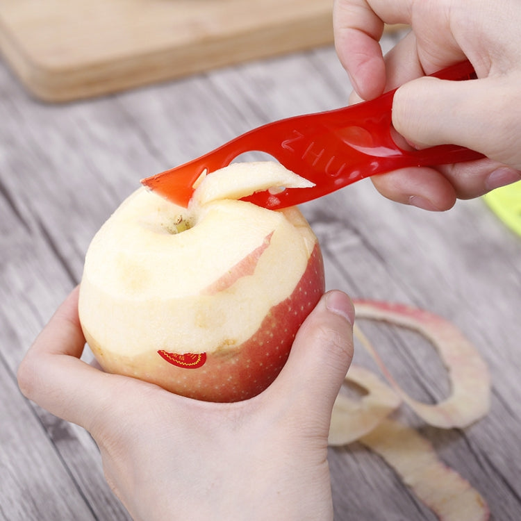 10pcs A2233 Home Vegetable Fruit Peer Plastic Cutting Knife, Color Random Delivery