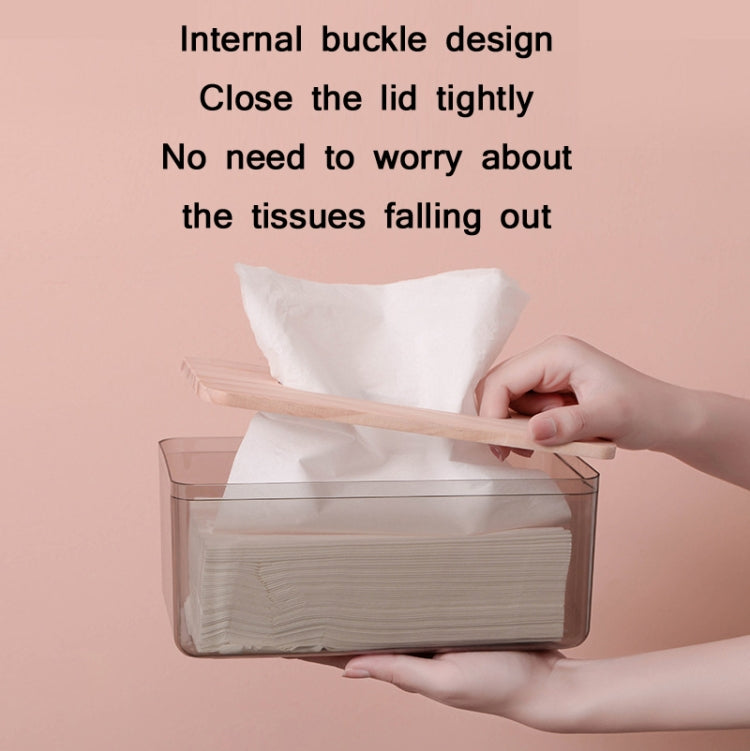 Household Living Room Transparent Tissue Storage Box