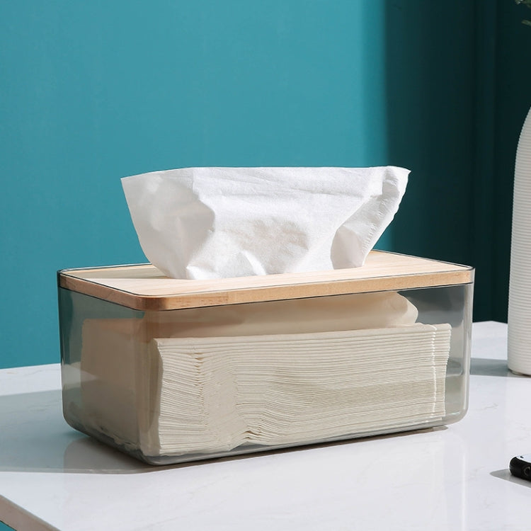 Household Living Room Transparent Tissue Storage Box