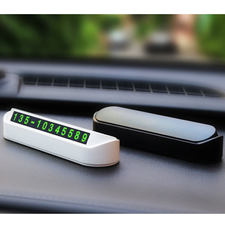 Illuminated Magnetic Parking Number Card with Hidden Design