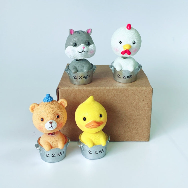 Charming Mini Resin Spring Shaker for Car and Cake Décor
