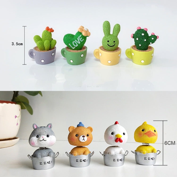 Charming Mini Resin Spring Shaker for Car and Cake Décor