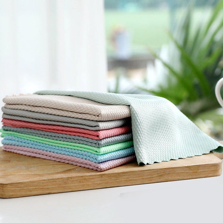 30 PCS Non-Marking And Easy-To-Dry Fish Scale Rags Kitchen Cleaning Towels, Random Color Delivery