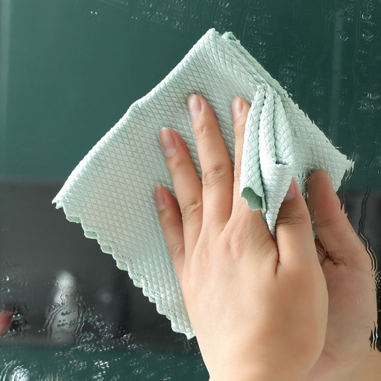30 PCS Non-Marking And Easy-To-Dry Fish Scale Rags Kitchen Cleaning Towels, Random Color Delivery