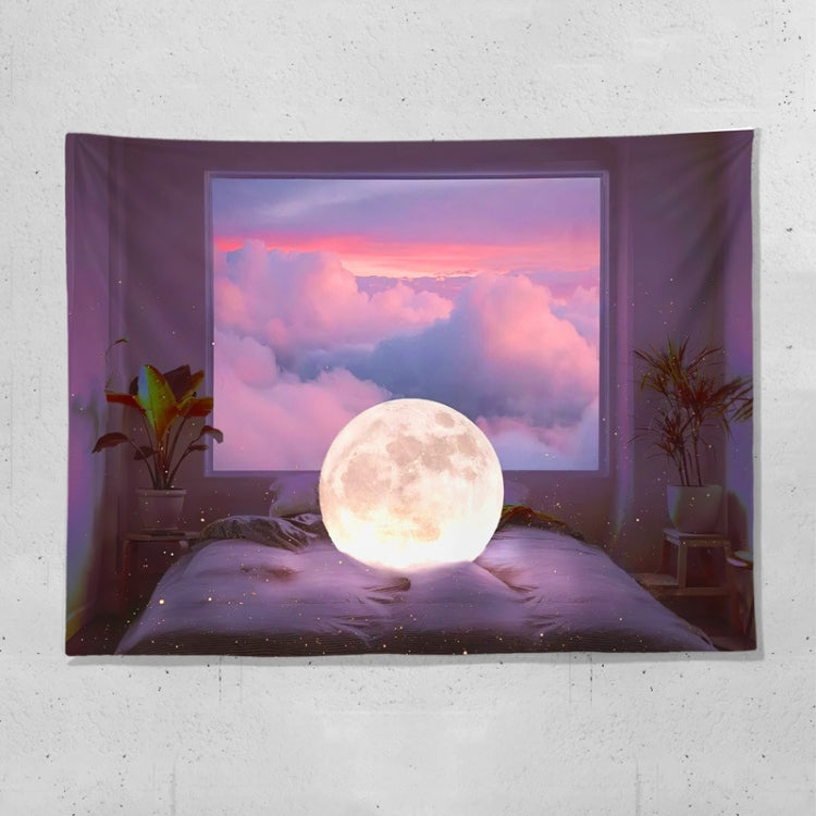Sea View Window Background Cloth Fresh Bedroom Homestay Decoration Wall Cloth Tapestry, 200x150cm