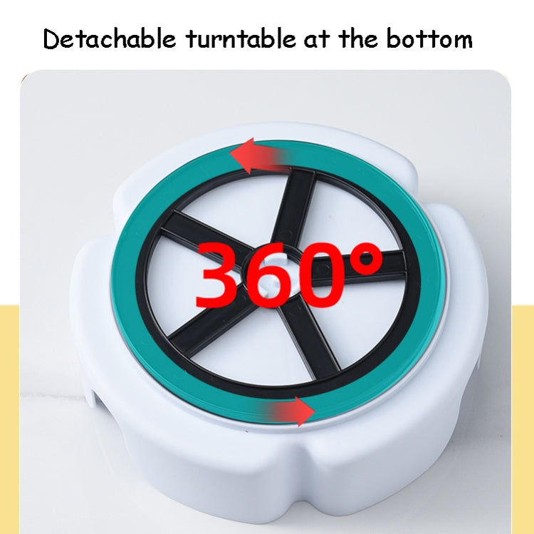 Three-Grid Rotating Cold Kettle Large-Capacity Compartments Fruit Teapot With Faucet Can Be Put In Refrigerator