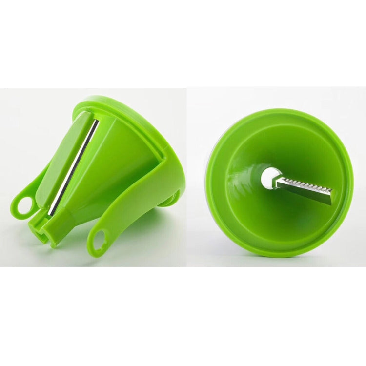 Kitchen Vegetable Cutter Multifunctional Three-In-One Vegetable Cutter Spiral Funnel Grater, Specification: 75x75x145mm