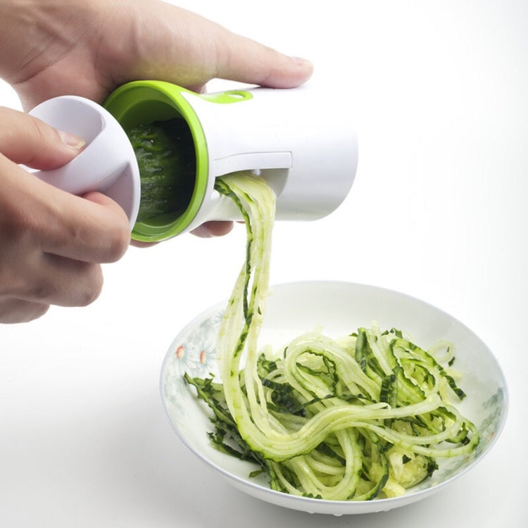 Kitchen Vegetable Cutter Multifunctional Three-In-One Vegetable Cutter Spiral Funnel Grater, Specification: 75x75x145mm