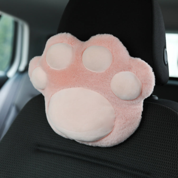 Cat Claw Plush Car Neck & Shoulder Pillow - Comfy Decorative Headrest for Women