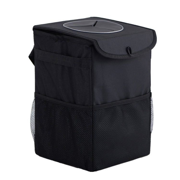 Versatile Waterproof Car Bin with Cover - Foldable Seat-Back Organiser for Effortless Waste Disposal
