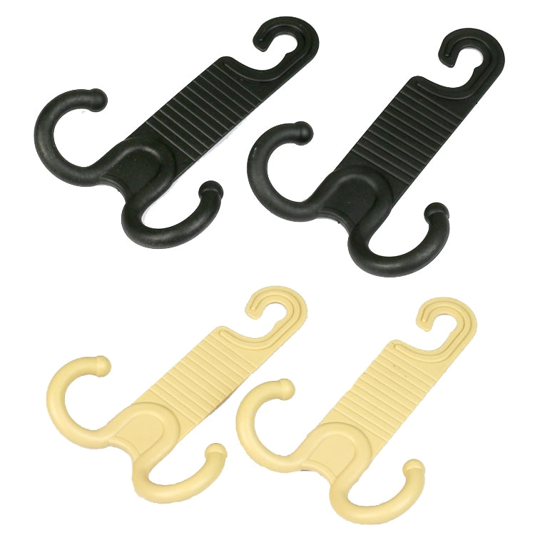 2 Pairs of Durable Car Seat Back Hooks - Easy-to-Install, Non-Damaging Accessory for Organising Your Vehicle