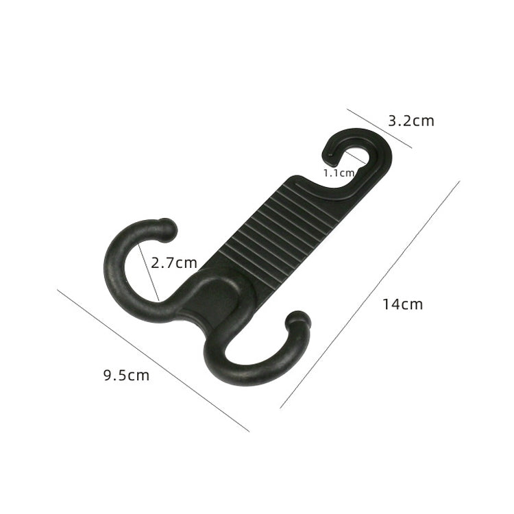 2 Pairs of Durable Car Seat Back Hooks - Easy-to-Install, Non-Damaging Accessory for Organising Your Vehicle