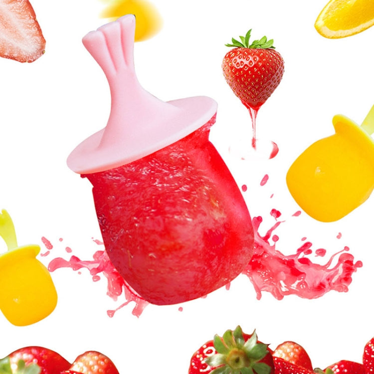 Cartoon Silicone DIY Popsicle Mould Six Grid Ice Cream Ice Cube Random Style / Color Delivery