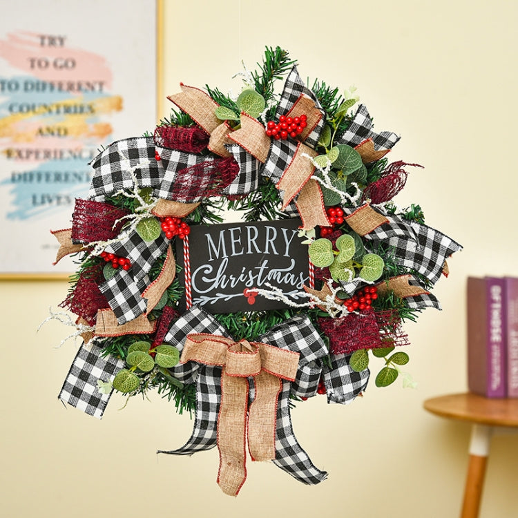 Christmas Decorations Cane Wreath Garland Door Hanger