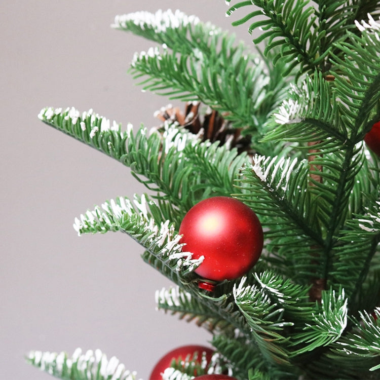 SYCT74 Christmas Decorations White PE Red Fruit Mini Christmas Tree