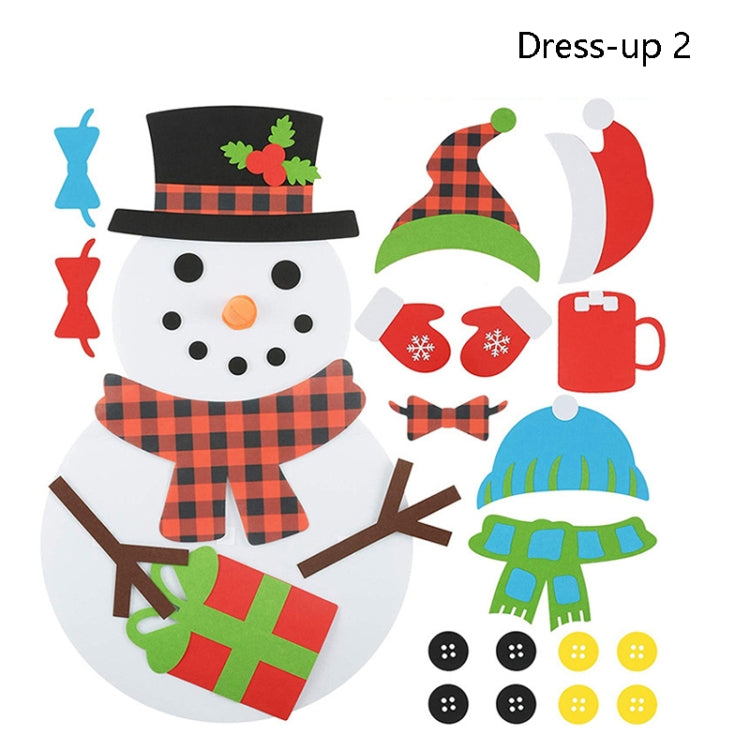 Handmade Felt Christmas Tree Decoration Children DIY Christmas Decorations, Style: